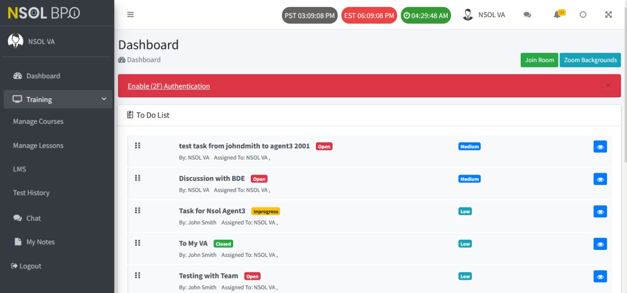 NSOL BPO ERP Management System